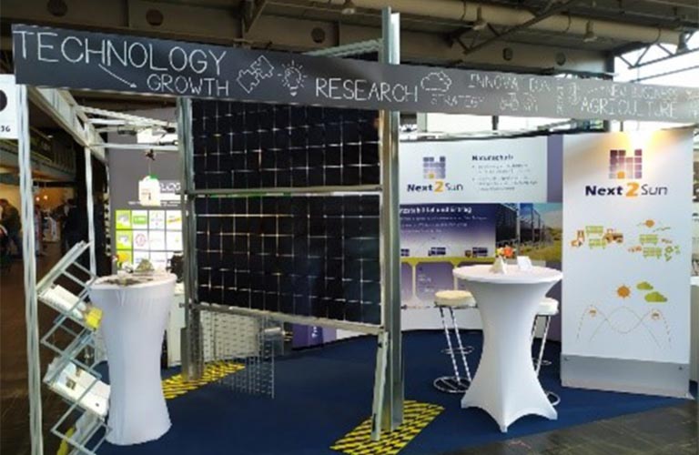 Next2Sun Stand af der Agritechnica Messe