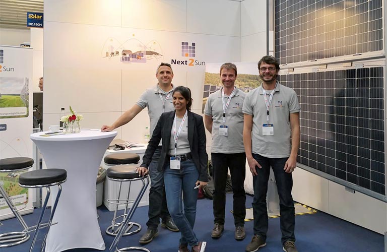 Next2Sun Stand auf der InterSolar Messe