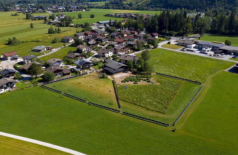 Solarzaun Landwirtschaft große Anlage