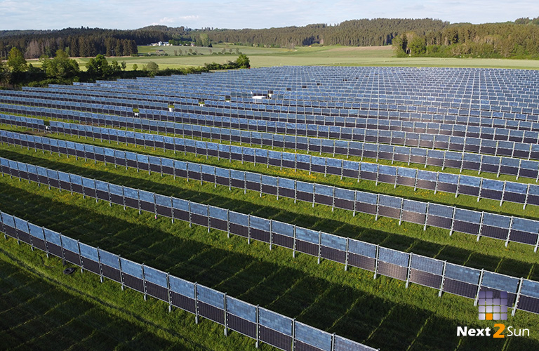 next2sun vertikale photovoltaik