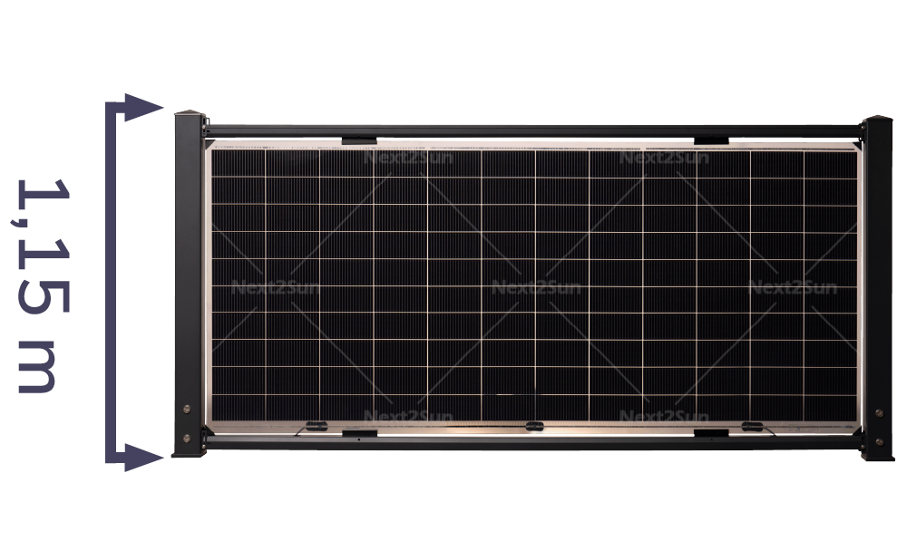 Premium solar fence 115