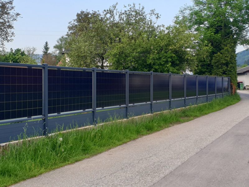 bifacialer photovoltaik Solarzaun von Next2Sun