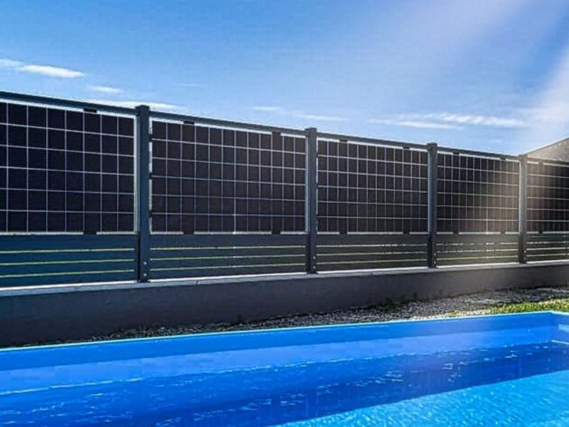 bifacialer photovoltaik Solarzaun von Next2Sun für Privathaushalte
